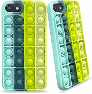 DUAS Poppets Phone Case, Pop iPhone 7 Case, Poppet iPhone 8 Kids Boys Case, Pop iPhone Case, Poppet iPhone 6 Phone Case, Fidget Phone Case iPhone 6 6s 7 8 SE2020 Stress Anxiety Relief Silicone