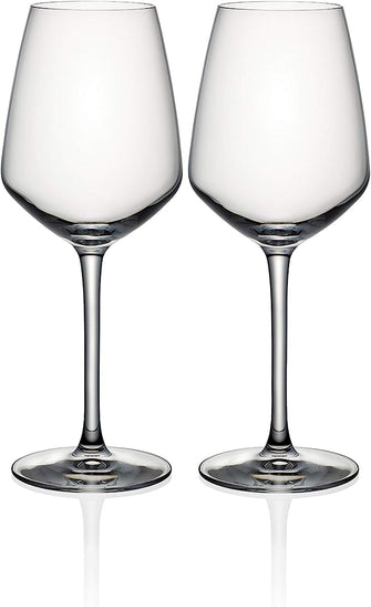 Cristal D'arques Red Wine Glasses - Set of 2 - Height 22 x Width 8.5cm, 400ml