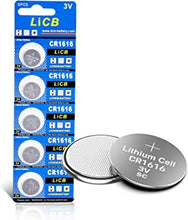 LiCB CR1616 Battery 3V Lithium 5PCS (CR 1616 / Batteries CR1616 / DL1616 / ECR1616) for Computer motherboards,Remotes,LED lights,Glucometers,Toys,Car key,Scales.