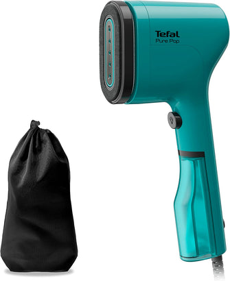 Tefal Pure Pop Compact & Perfect for travel, Handheld Clothes Steamer, 70ml Water Tank, Teal Green DT2024