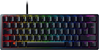 Razer Huntsman Mini (Purple Switch) - Compact Gaming Keyboard (Compact 60% Keyboard with Clicky Opto-Mechanical Switches, PBT Keycaps, Detachable USB-C Cable) UK Layout | Black