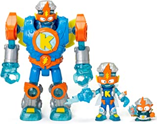 SUPERTHINGS RIVALS OF KABOOM Superbot Kazoom Power – Articulated robot with combat accessories, exclusive 1 x Kazoom Kid and 1 x SuperThing