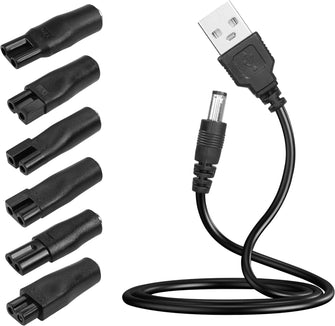 YAODHAOD 5V USB Shaver Charger Cable for Philips Shaver,One Blade Charging Cable Compatible with Norelco HQ8505 5000/7000 QP2620 Philips, Whale, Kemei, Babybliss etc