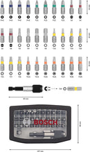 Bosch Professional 32 pcs. Screwdriver Bit Set Extra Hard (PH-, PZ-, Hex-, T-, TH-, S-Bit, Accessories Rotary Drill and Screwdriver)