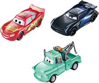 Disney Pixar Cars Color Changers Lightning McQueen, Mater & Jackson Storm 3-Pack [Amazon Exclusive]