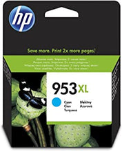 HP F6U16AE 953XL High Yield Original Ink Cartridge, Cyan, Single Pack