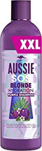 Aussie Blonde Purple Shampoo, Vegan Silver & Blonde Shampoo, Toner For Brassy Hair, XXL VALUE PACK With Australian Wild Plum & Manuka Leaf, 490 ml