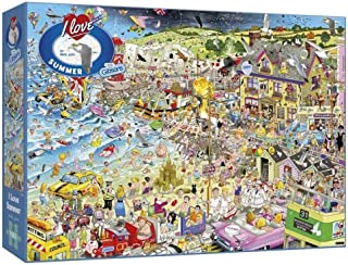 I Love Summer 1000 Piece Jigsaw Puzzle | Mike Jupp | Sustainable Puzzle for Adults | Premium 100% Recycled Board | Great Gift for Adults | Gibsons Games