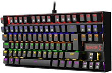 Redragon K552 60% Mechanical Gaming Keyboard LED Rainbow Backlit Wired with Red Switches for Windows Gaming PC UK QWERTY (Black)