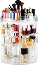 Boxalls Makeup Organiser Rotating -Plus Size, 8 Layer Large Capacity 360 Degree Cosmetics Organiser, Spinning Make up Stand, Clear Skincare Makeup Carousel -Plus Size