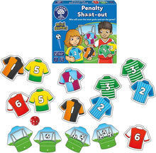 Orchard Toys Penalty Shoot Out Mini Games, Travel Games for Kids to Learn Matching Pairs, Maths, Educational Game for Addition, Subtraction, Football Game, Football Gift for Boys, Girls, Age 3+