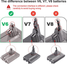 LabTEC V6 Lithium Battery 21.6 V 4000 mAh Replacement for Dyson Battery V6 DC58 DC59 DC61 DC62 DC72 DC74 SV03 SV04 SV05 SV06 SV07 SV09 Handheld Vacuum Cleaners