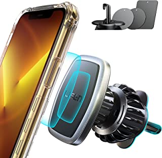 LISEN Car Phone Holder 2022 Upgrade Hook Magnetic Phone Holder Car Mount 6X N52 Strongest Magnet Air Vent Universal Mobile Phone Mount For Car Accessories Compatible With iPhone 13 12 Pro Max Samsung