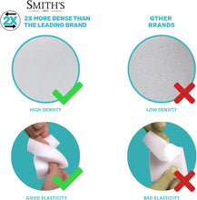 (10 Pack) Smiths Magic Cleaning Eraser Sponge - 2X Longer Lasting Melamine Sponges - Multi Surface Power Scrubber Foam Pads - Bathtub, Floor, Baseboard, Bathroom, Wall Cleaner