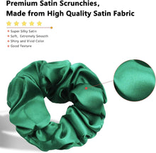 BeeVines Satin Silk Scrunchies for Hair, Silky Curly Hair Accessories for Women, Hair Ties Ropes for Teens, Scrunchies Pack Girls Birthday Thanksgiving Christmas Gift, 60 Pack