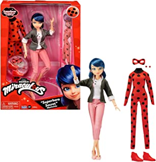 Miraculous Ladybug Superhero Secret Fashion Doll Ladybug | Marinette Costume Change Ladybug Toy With Accessories | Transforming Ladybug Doll | Miraculous Toys From The Tales Of Ladybug & Cat Noir