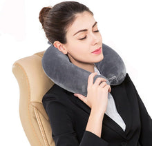 life hall Travel Pillow - Memory Foam Neck Pillow Support Pillow,Luxury Compact & Lightweight Quick Pack for Camping,Sleeping Rest Cushion (Gray)