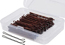 Brown Hair Pins 100 Pcs Brown Bobby Pins Brown Hair Grips Kirby Grips Hair Pins for Buns, Bun Pins with Box Great Hair Grips for Thick Hair Bobby Brown (5cm)…