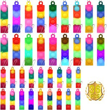 36 PCS Party Bag Fillers for Kids Fidget Toys Pack Pop Keyring It,Poppet Keyring Game Prizes Classroom Rewards Kids Birthday Party Favours Gifts Sensory Toys For Girls Boys Christmas Stocking Fillers