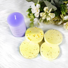 Soulnioi Aromatherapy Scented Candle Gift Set Purple Circular Column Lavender Fragrant Candle and Bath Bombs Lemon Citronella Relaxation Body Treats Gift Set for Wedding Birthday Valentine's Day Gift