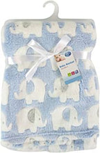 Genuine "First Steps" Luxury Soft Fleece Baby Blanket in Cute Elephant Design 75 x 100cm for Babies from Newborn