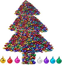 500 Pcs Mini Jingle Bells for Crafts, FUKPO Colourful Small Bells Christmas Bells Decorations, Metal Tiny Bells Gold Silver Red(6mm/8mm/10mm, 6 Colors)for Festival Jewelry Making DIY Pet Collar
