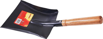 Amtech U1310 Metal Coal Hand Shovel with Wooden Handle for Scooping Coal and Ashes