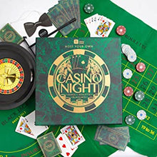 Talking Tables Casino Night Kit Poker, Blackjack, Roulette-Gambling Set for Adults, Gifts for Him | Contains Game Mat, Chips, Money, Balls, Playing Cards, Mixed, GAMECASINO