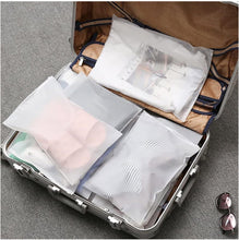 15 Pack Travel Storage Bags, (5 Size) Plastic Zip-lock Seal Bags Reusable for Clothes, Shoes, Cosmetics