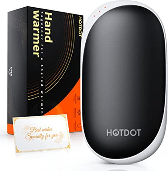 Hotdot Hand Warmers Rechargeable,Electric Hand Warmer Reusable,5200mAh Portable Charger,Hot Hands Pocket Heater,Gadgets for Men Outdoor Camping and Hunting,The Best Winter Gifts for Women