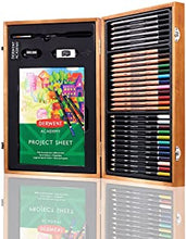 Derwent Academy Wooden Gift Box, Complete 35 Piece Art Set