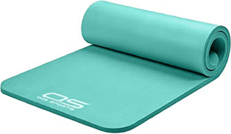 Yoga Mat Exercise NBR Fitness foam mat Extra Thick Non-Slip Large Padded High Density ideal for HiiT Pilates gymnastics mats Fitness & Workout with Free Carry Strap