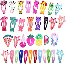 35 Pack Animal Metal Snap Hair Clips Girls Barrettes Hairpins Accessories