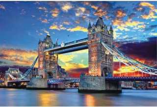 1000 Pieces Jigsaw Puzzles for Adults Puzzles 1000 Piece Jigsaws for Adults Puzzle Adult London Tower Bridge Difficult and Challenge