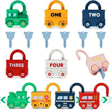 Kizmyee Lock and Key Toy, Montessori Toys for 1 2 3 4 5 Toy Toddler Activities Matching Counting Game Educational Learning Toys for Kids Boys Girls