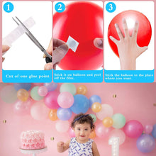 Balloon decoration strip and balloon tape glue dots, 2 pcs of cable tie tools for balloon garland Balloon arch shape Suitable for party wedding birthday DIY balloon arch kit