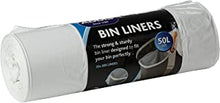 Addis 518024 Kitchen Waste Bin Liners, White, 50 Litre