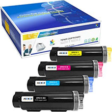 4 Colors Compatible 6515 6510 Toner Cartridge 5500 & 4300 Pages for Xerox WorkCentre 6515 6515DN 6515DNI 6515DNM 6515N Phaser 6510 6510DN 6510DNI 6510DNM 6510N Printers (BK/C/M/Y)