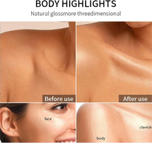 Body Shimmer Highlighter Makeup,Holographic Liquid Body Highlighter, Liquid Illuminator Waterproof Moisturizing Body Highlighter Shimmer Makeup