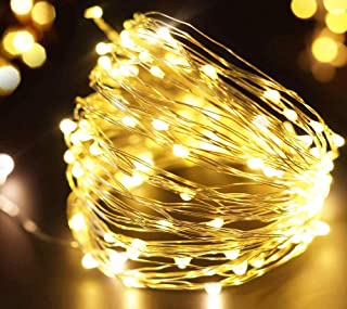 Frideko 30 LED Fairy Lights Battery Operated, 3m/10ft Thin Wire String Lights Battery Fairy Lights Indoor for Bedroom Wedding Party Birthday Christmas Decor (Warm White)