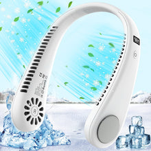 COZII Portable Neck Fan Bladeless, Hanging Neck Fan Rechargeable - 4 Speeds with Circulating Wind, Soft Neckband, 3600mAh Battery, Hands Free Personal Fan Wearable for Outdoor, Sports, Travel