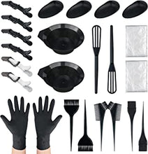 NEPAK 24 Pcs Hair Dye Coloring Kit, Hair Tinting Bowl, Dye Brush, Ear Cover, Gloves for Hair Tint Dying Coloring Applicator