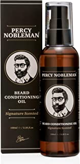 Beard Oil by Percy Nobleman - 99% Naturally Derived Newly Available Signature Scented Blend. Beard Conditioning Oil With a Special Mixture of Quality Ingredients that Softens and Conditions your Facial Hair. (100ml)