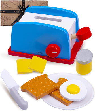 Jaques of London - Role Play Food  Breakfast Set  Wooden Play Food  Toy Kitchen Accessories  Play Food Set  Toy Wooden Food - Since 1795