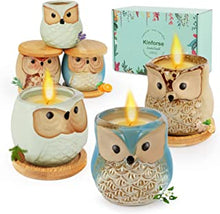 Kinforse Scented Candles Sets Gifts for Women, Birthday Gifts for her, Presents for Women,Owl Gifts for Women, 6 Pack Novelty Women Gifts Aromatherapy Candle Bulk Gift Owl Candles