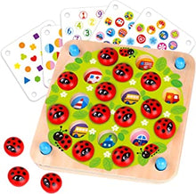 Nene Toys LadyBug’s Garden Memory Game – Wooden Memory Game for Kids Age 3, 4, 5 Years Old with 10 Fun Patterns Educational Toy that Stimulates Memory and Cognitive Skills Development