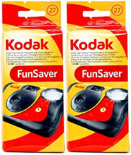 2 X FunSaver Disposable Camera with Flash 800 ISO