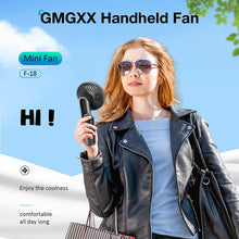 GMGXX Handheld Fan,5 Speeds & 180Foldable Portable Hand Held Fan with 3600mAh USB Rechargeable Battery,Mini Personal Pocket Fans with Digital Display for Office School Travel Camping Outdoor-Black