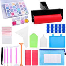 5D Diamond Painting Tools ＆Accessories,SPIKG 85Pcs DIY Diamond Art Accessories Kits with Diamond Painting Roller, Point Drill Pens and Diamond Embroidery Storage Box for Adults and Kids