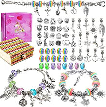 Creen Girls Charm Bracelet Making Kit, Arts and Crafts Gifts for 6-12 Year Christmas Girls Teen Kids